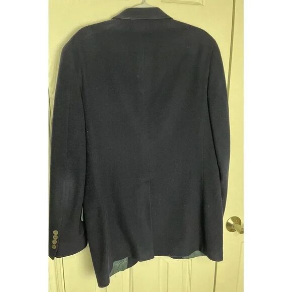 Woolf Brothers Men’s‎ Cashmere Navy Blue Suit Jacket Sz L - Picture 8 of 16